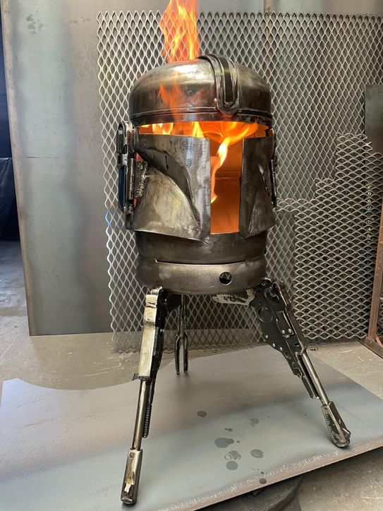The Mandalorian Helmet Wood Burner