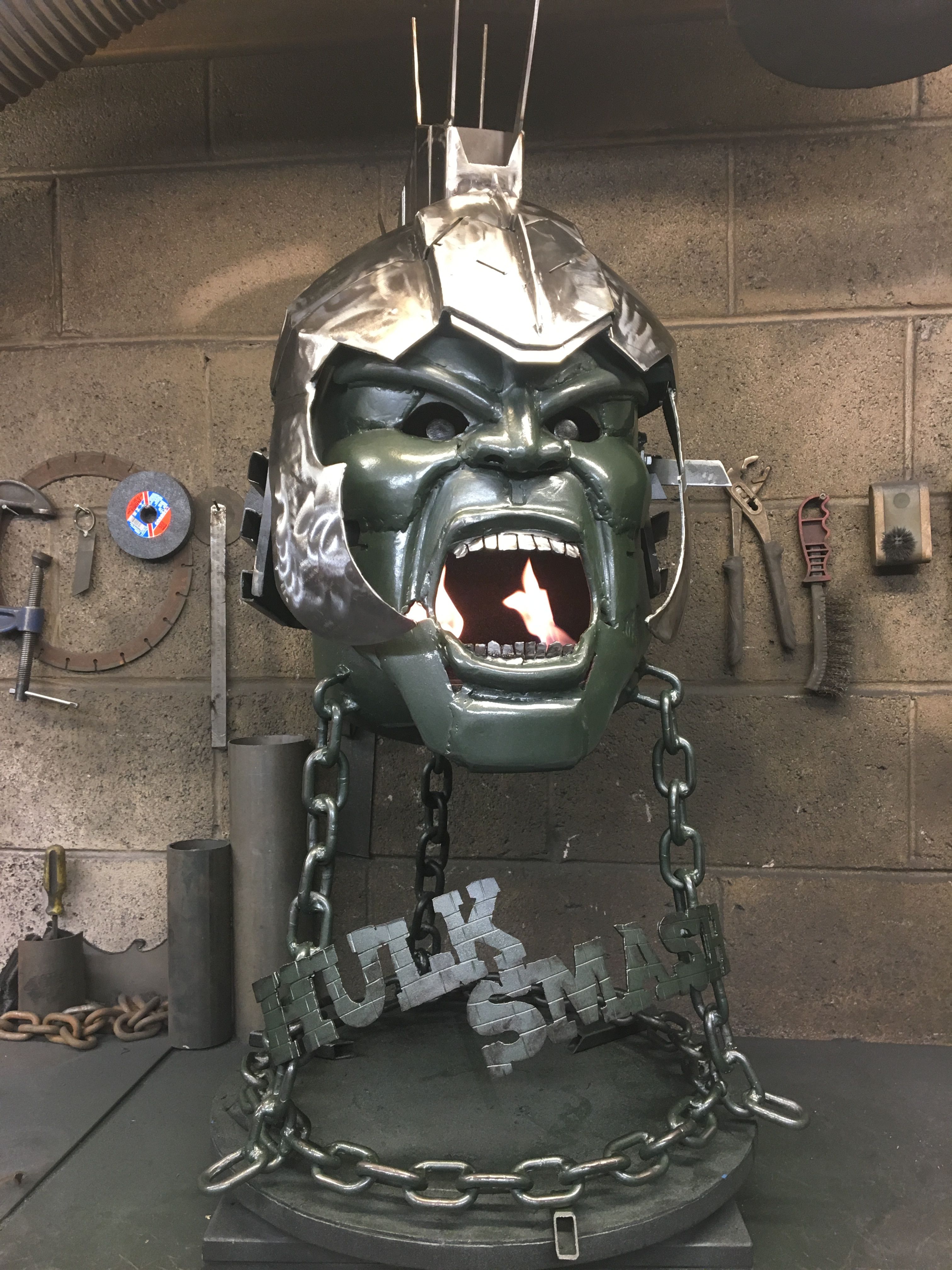 The Hulk 'Thor Ragnarok' themed Wood Burner 