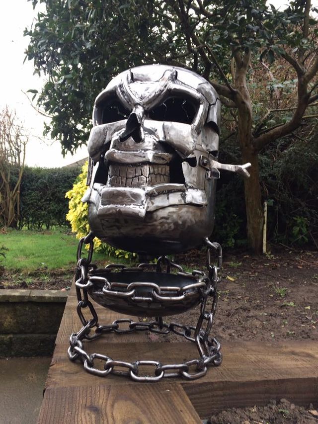 GHOST RIDER The perfect Marvel antihero to turn into an epic wood burner, featuring a dual fire bowl. 'Your soul is mine'...