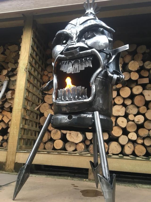 The Tiki Face Wood Burner 