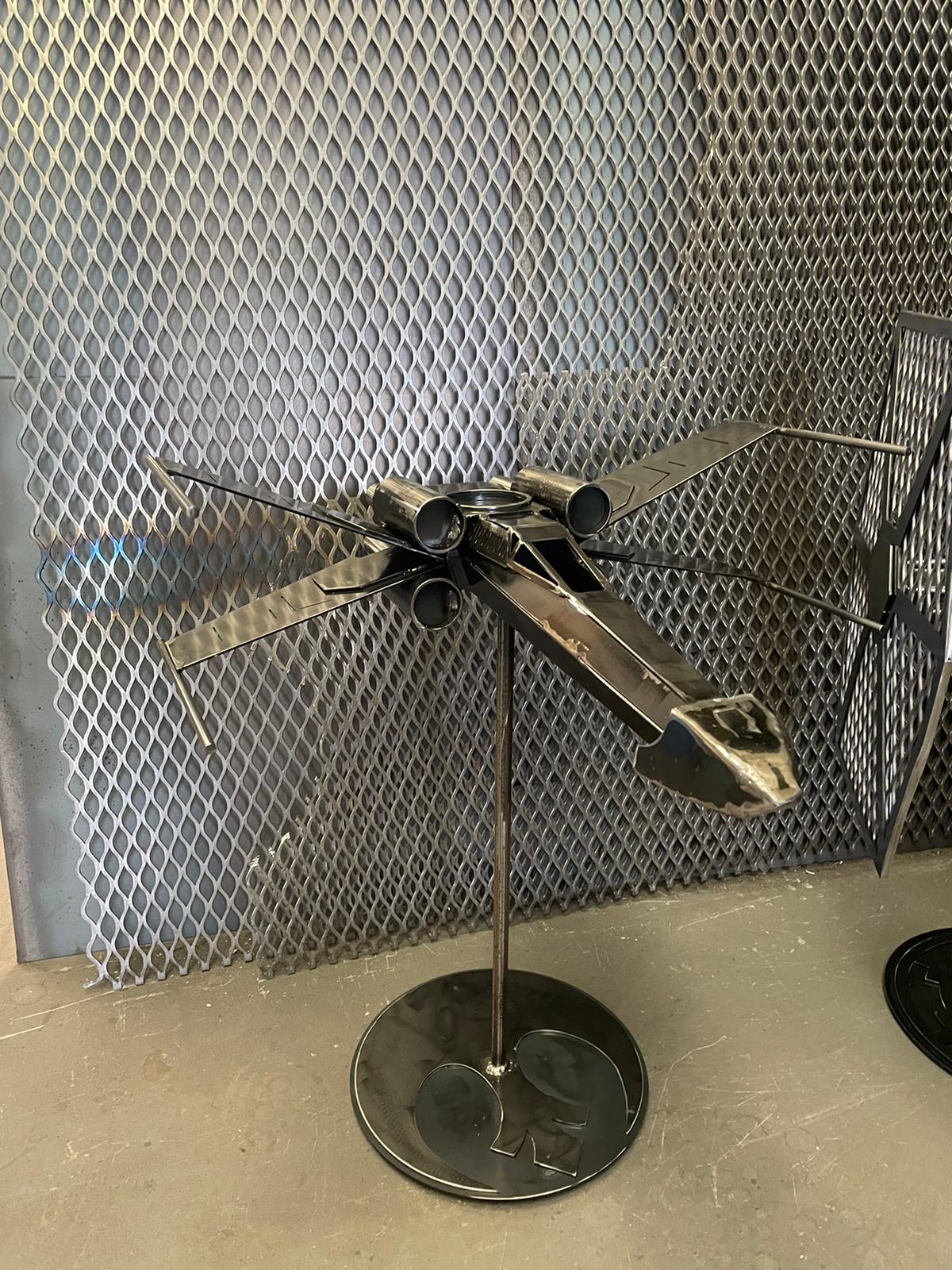 LARGE X WING & TIE FIGHTER CANDLESTICKS