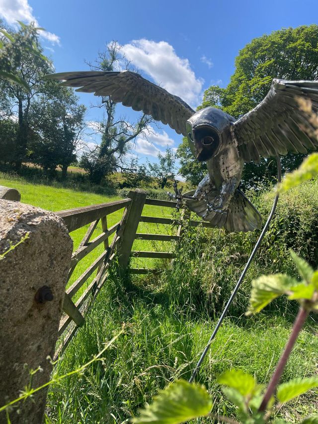 Luna the Barn Owl Sculpture for your Home or Garden