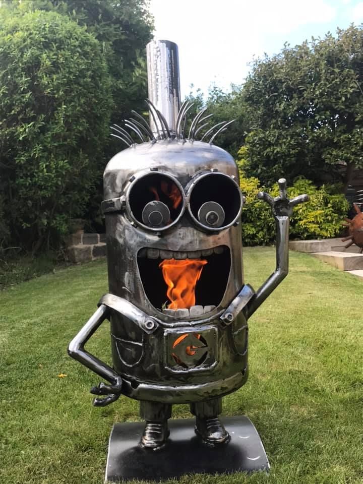 KEVIN THE MINION WOOD BURNER